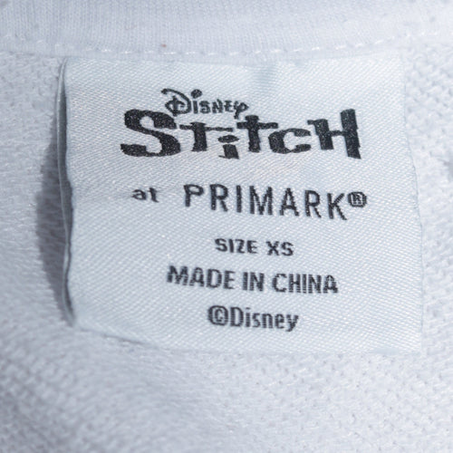 Disney Stitch at Primark White XS Women's Pullover Hoodie