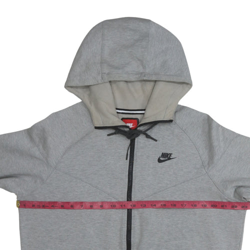 Nike Men's Grey Full Zip Hoodie Size L Regular Fit