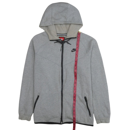 Nike Men's Grey Full Zip Hoodie Size L Regular Fit