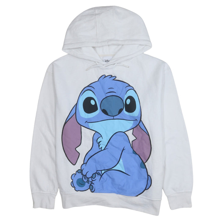 Disney Primark Women White Stitch Hoodie Size 12/14 Pullover