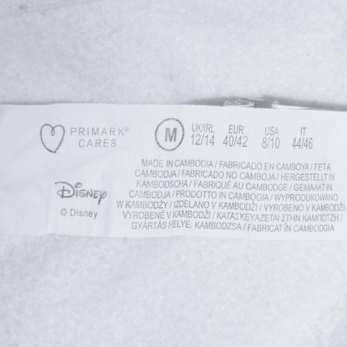 Disney Primark Women White Stitch Hoodie Size 12/14 Pullover
