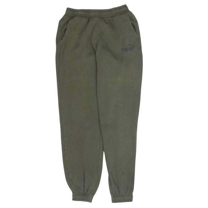 Puma Boys Green Jogger Fleece Sweatpants 15-16 Years Casual Trousers