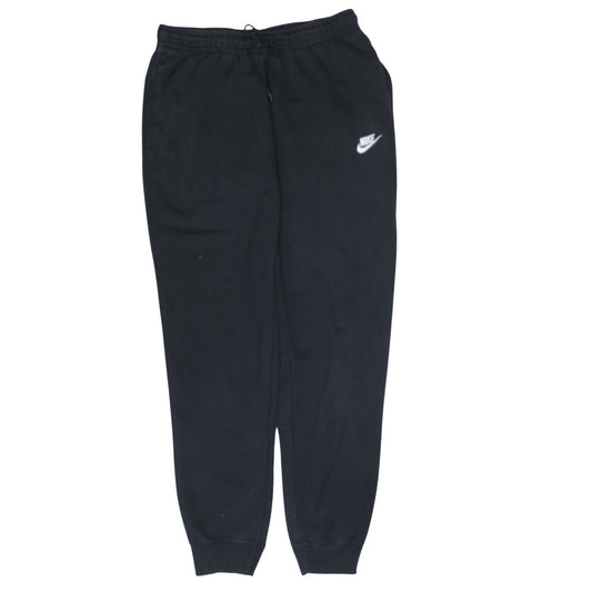 Nike Men Black Fleece Sweatpants Medium Regular Fit Joggers