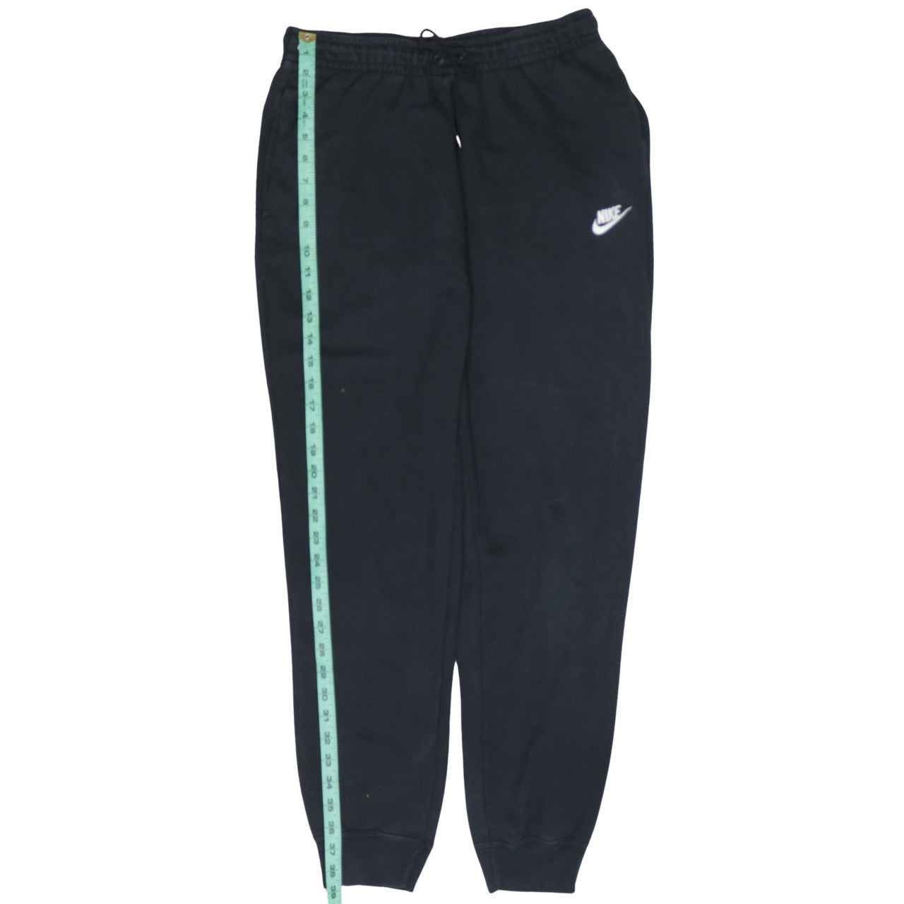 Nike Men Black Fleece Sweatpants Medium Regular Fit Joggers