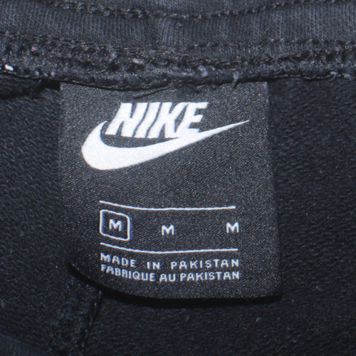 Nike Men Black Fleece Sweatpants Medium Regular Fit Joggers