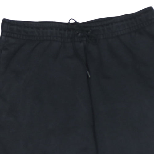 Nike Men Black Fleece Sweatpants Medium Regular Fit Joggers