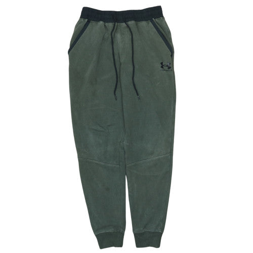 Under Armour Men's Green Jogger Trousers Size S ColdGear Fleece