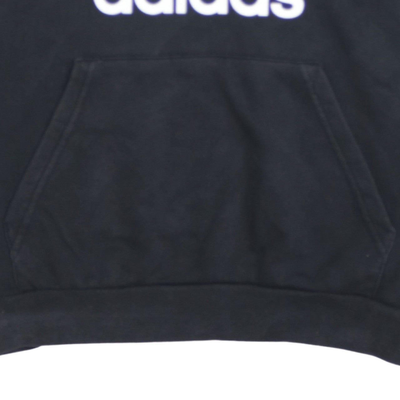 Adidas Boys Black Pullover Hoodie L 13-14 Years Classic Trefoil Sweatshirt