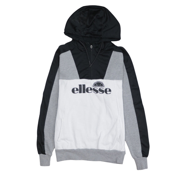 Ellesse Men's Grey 1/2 Zip Hoodie Small Regular Fit Sportswear
