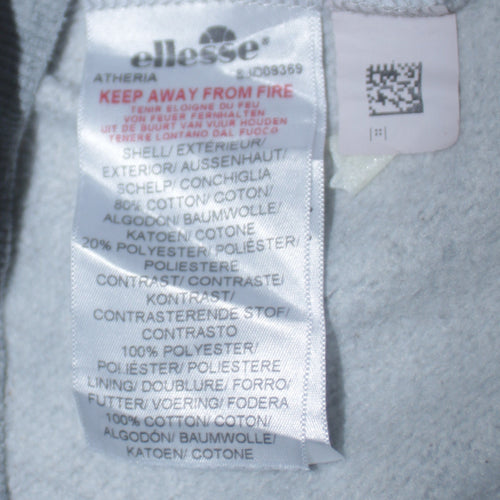 Ellesse Men's Grey 1/2 Zip Hoodie Small Regular Fit Sportswear