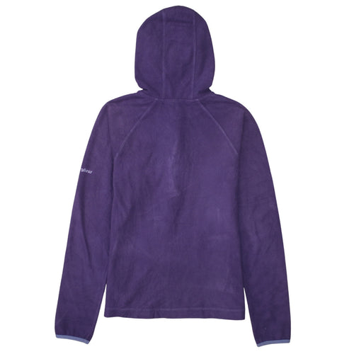 Berghaus Womens Purple Fleece Hoodie Size 10 1/2 Zip Outdoor Top