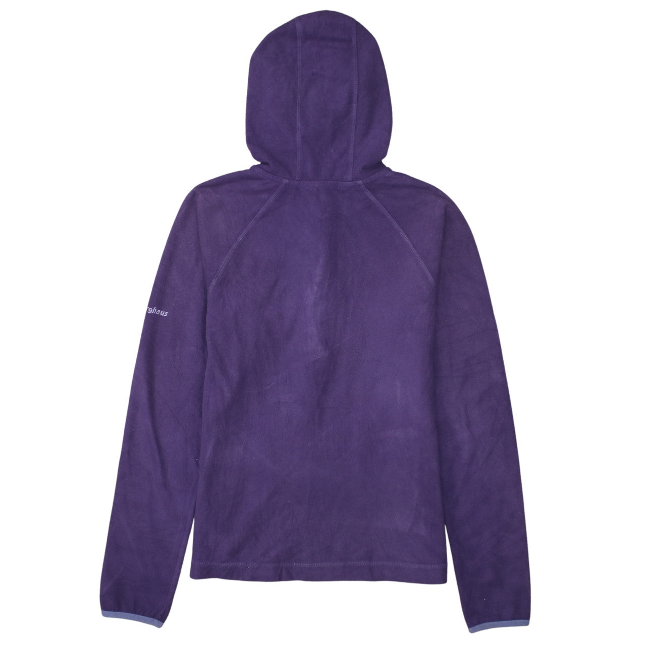 Berghaus Womens Purple Fleece Hoodie Size 10 1/2 Zip Outdoor Top
