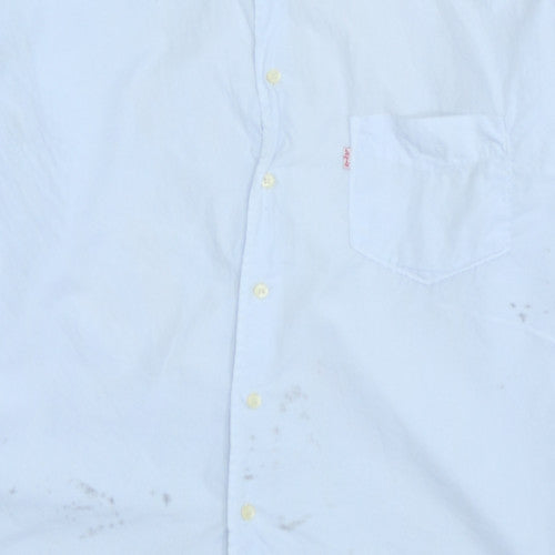 Levi's Men's White XL Button-Up Cotton Casual Shirt