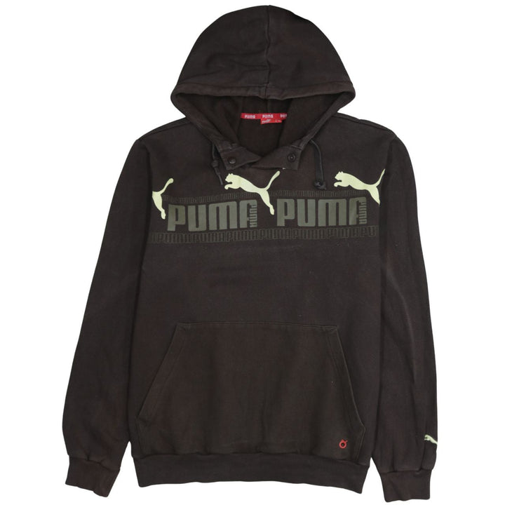 Puma Men's Black M Pullover Hoodie Graphic Logo Sportswear