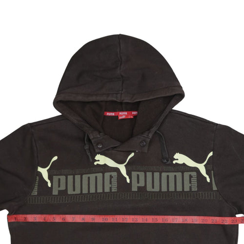 Puma Men's Black M Pullover Hoodie Graphic Logo Sportswear