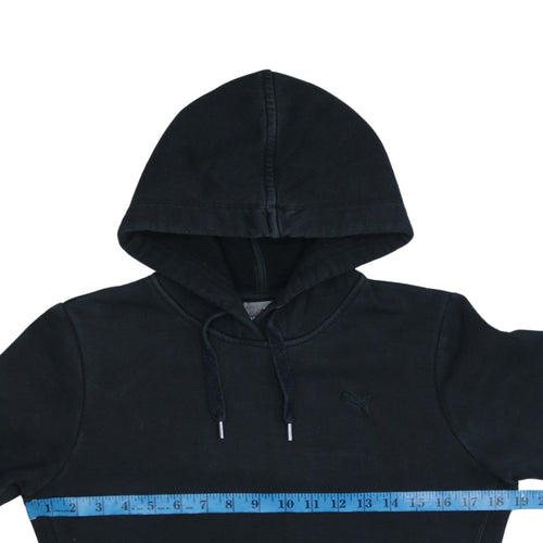 Puma Women's Black Size 10 Pullover Hoodie Cotton Blend Casual