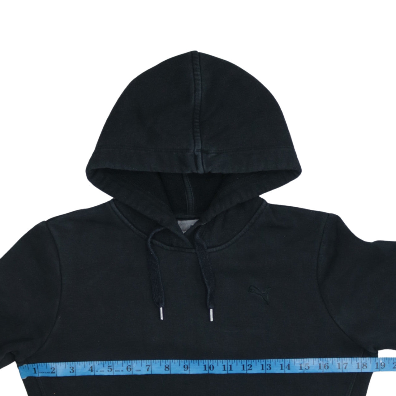 Puma Women's Black Size 10 Pullover Hoodie Cotton Blend Casual