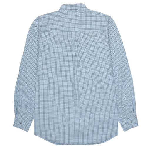 Timberland Men's Blue Check Long Sleeve Button-Down Casual Shirt L