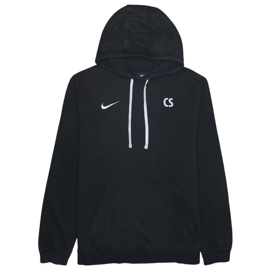 Nike Men’s Black Pullover Hoodie M Embroidered Sports Fleece