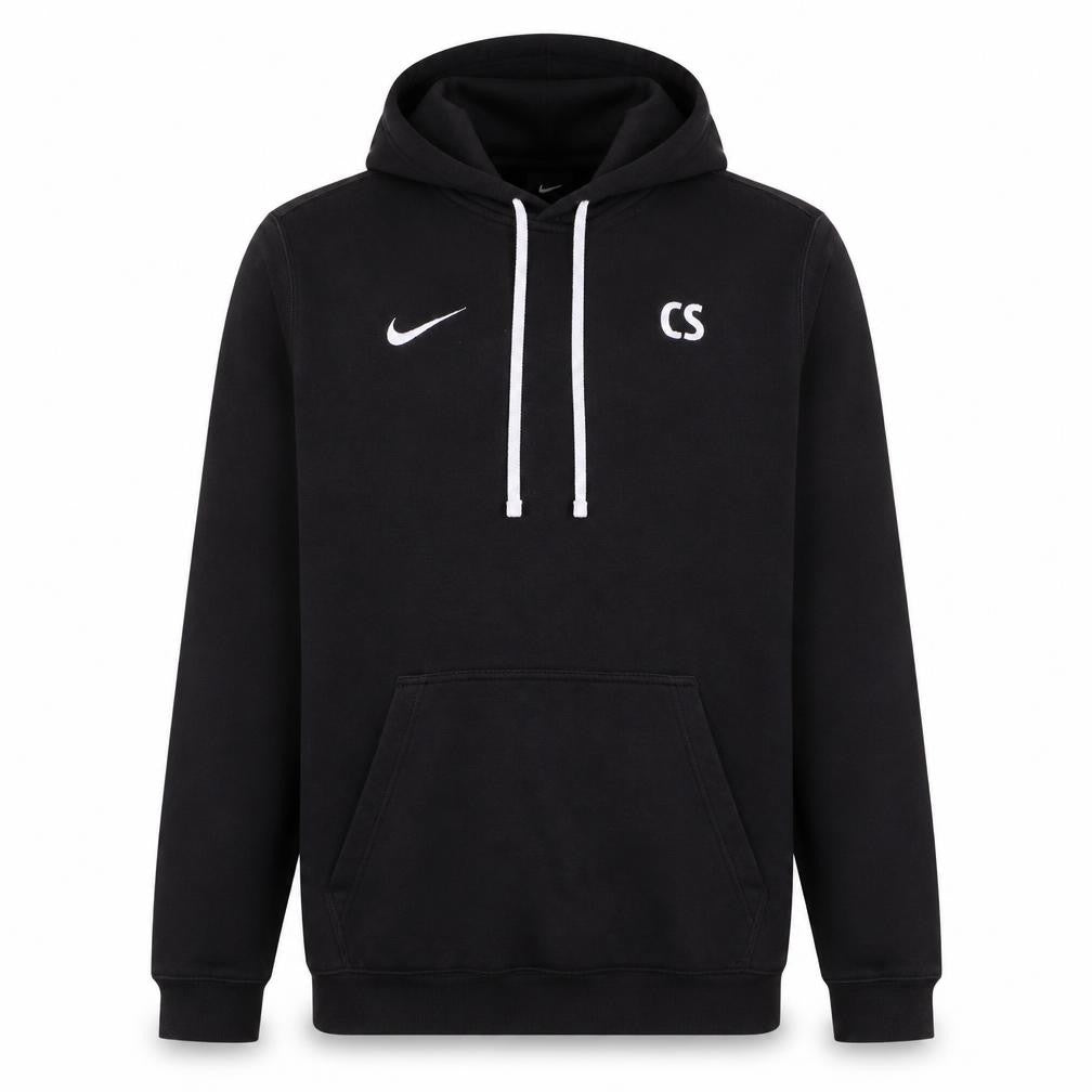 Nike Men’s Black Pullover Hoodie M Embroidered Sports Fleece