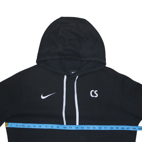 Nike Men’s Black Pullover Hoodie M Embroidered Sports Fleece