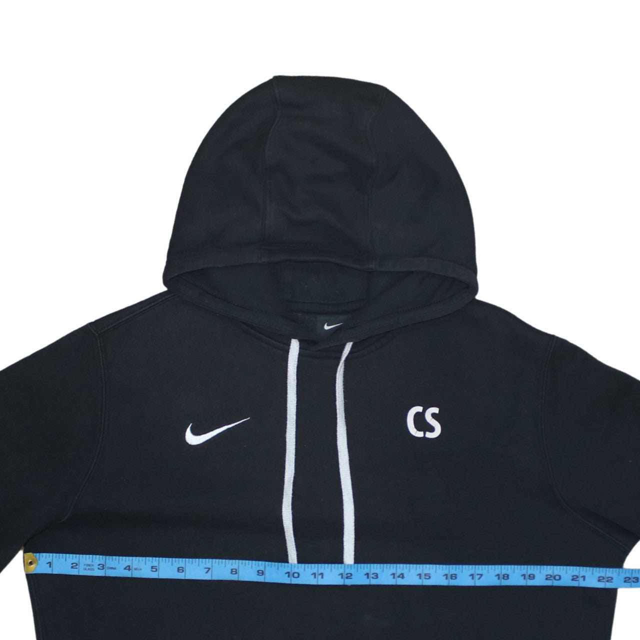 Nike Men’s Black Pullover Hoodie M Embroidered Sports Fleece