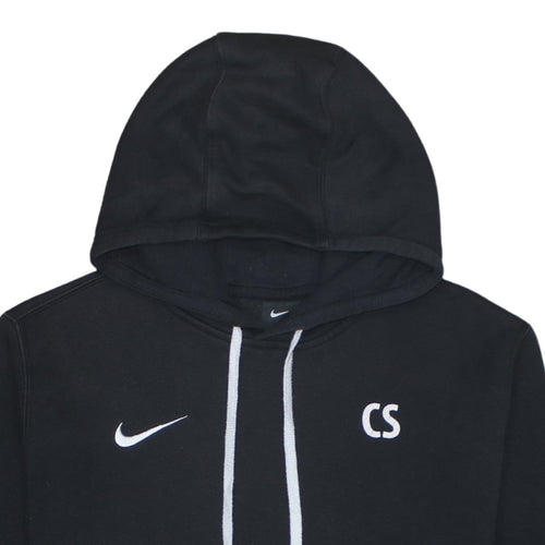 Nike Men’s Black Pullover Hoodie M Embroidered Sports Fleece