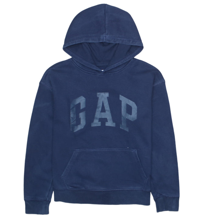 GAP Boys Navy Blue Pullover Hoodie XXL (14-16) Cotton Blend Lined