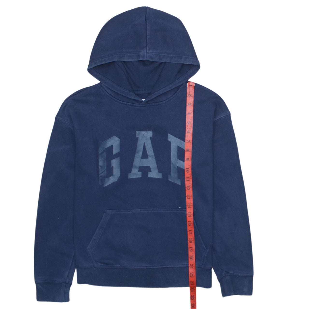 GAP Boys Navy Blue Pullover Hoodie XXL (14-16) Cotton Blend Lined