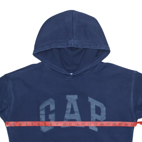 GAP Boys Navy Blue Pullover Hoodie XXL (14-16) Cotton Blend Lined