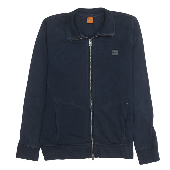Hugo Boss Men's Blue Full Zip Collared Sweatshirt Size M