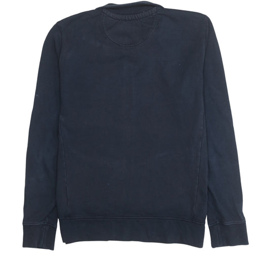 Hugo Boss Men's Blue Full Zip Collared Sweatshirt Size M