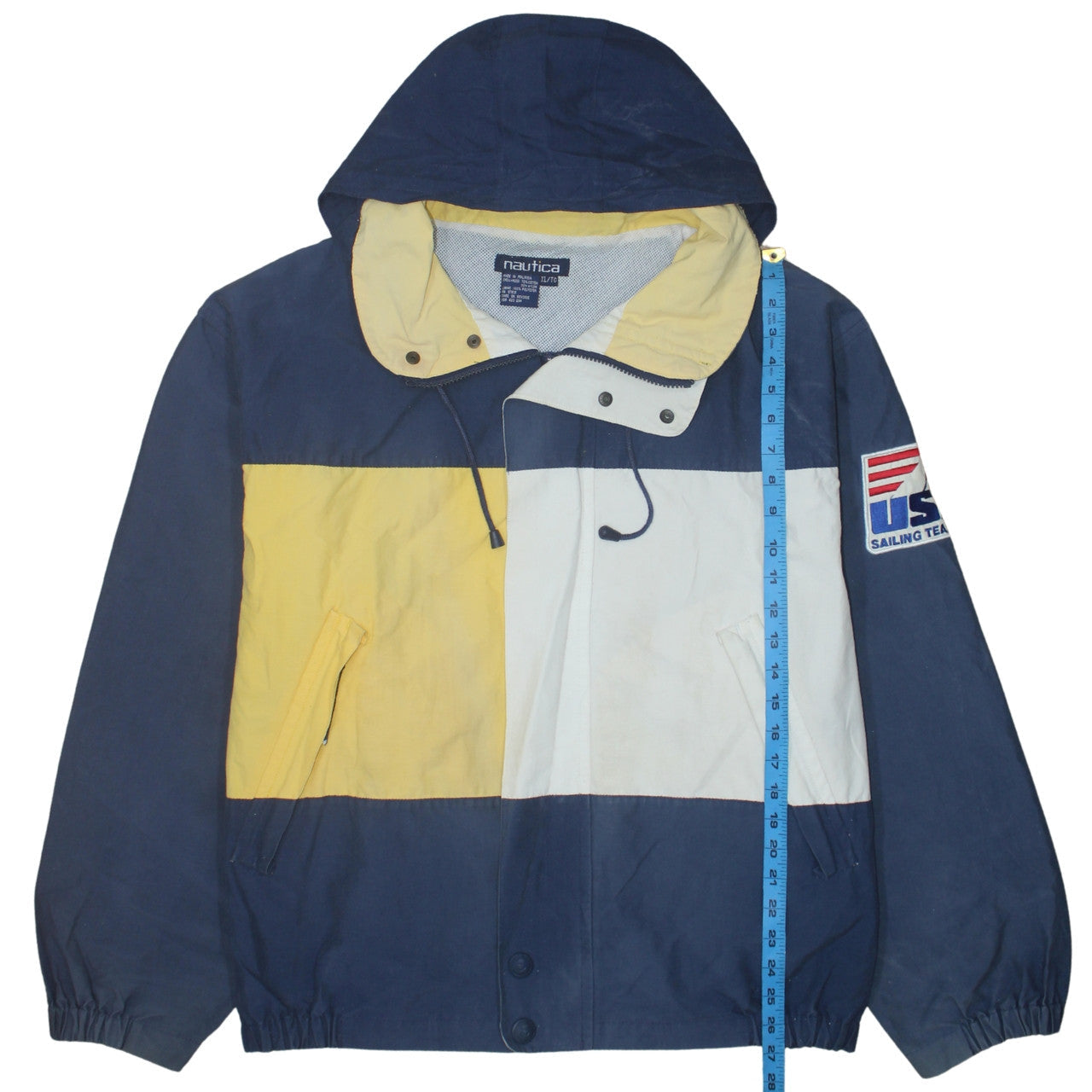 Nautica Men’s Blue Colour Block XL Windbreaker Jacket