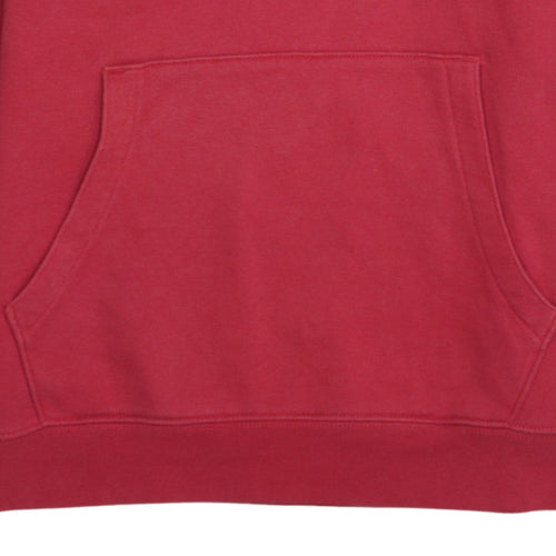 Champion Boys Red Pullover Hoodie XL 13-14 Years Cotton Blend Logo Print
