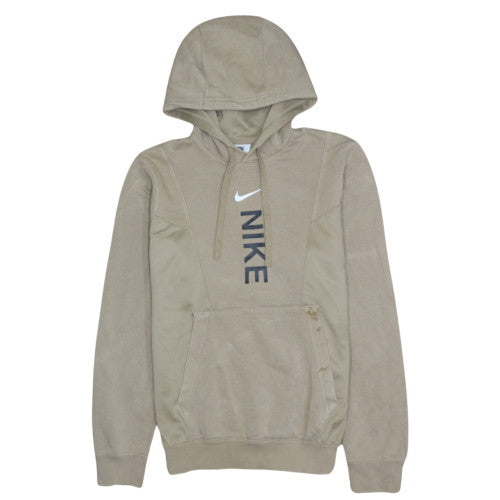 Nike Men's Beige Pullover Hoodie XS Fleece Logo Sportswear