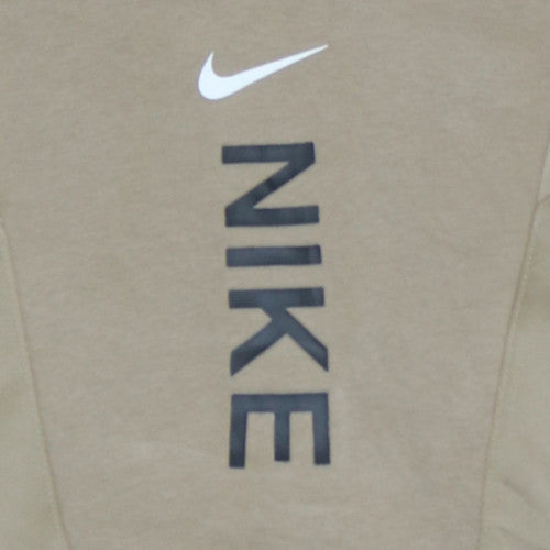 Nike Men's Beige Pullover Hoodie XS Fleece Logo Sportswear
