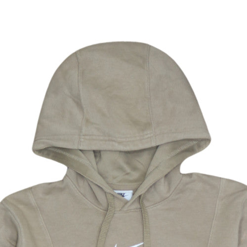 Nike Men's Beige Pullover Hoodie XS Fleece Logo Sportswear