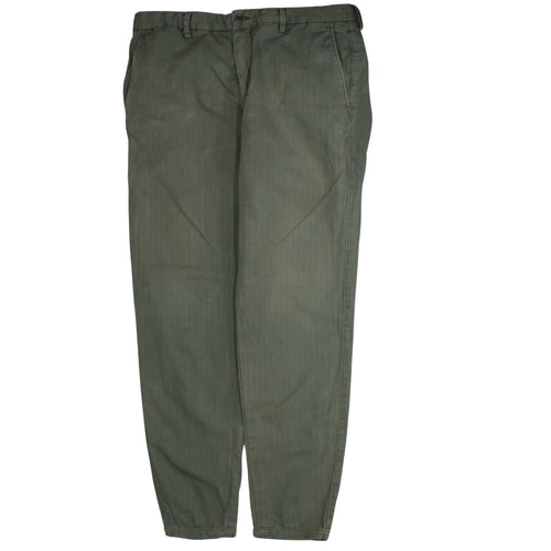 Tommy Hilfiger Men's Green Chino Trousers L 36x32 Regular Fit