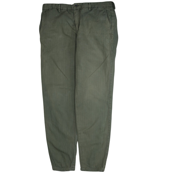 Tommy Hilfiger Men's Green Chino Trousers L 36x32 Regular Fit