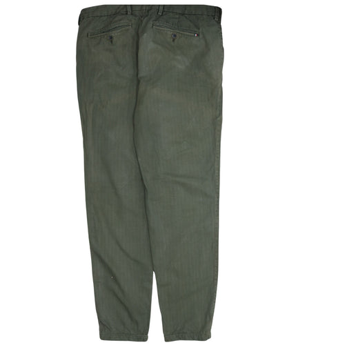 Tommy Hilfiger Men's Green Chino Trousers L 36x32 Regular Fit