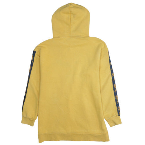 Wrangler Men's Yellow Pullover Hoodie S Retro Sports Style