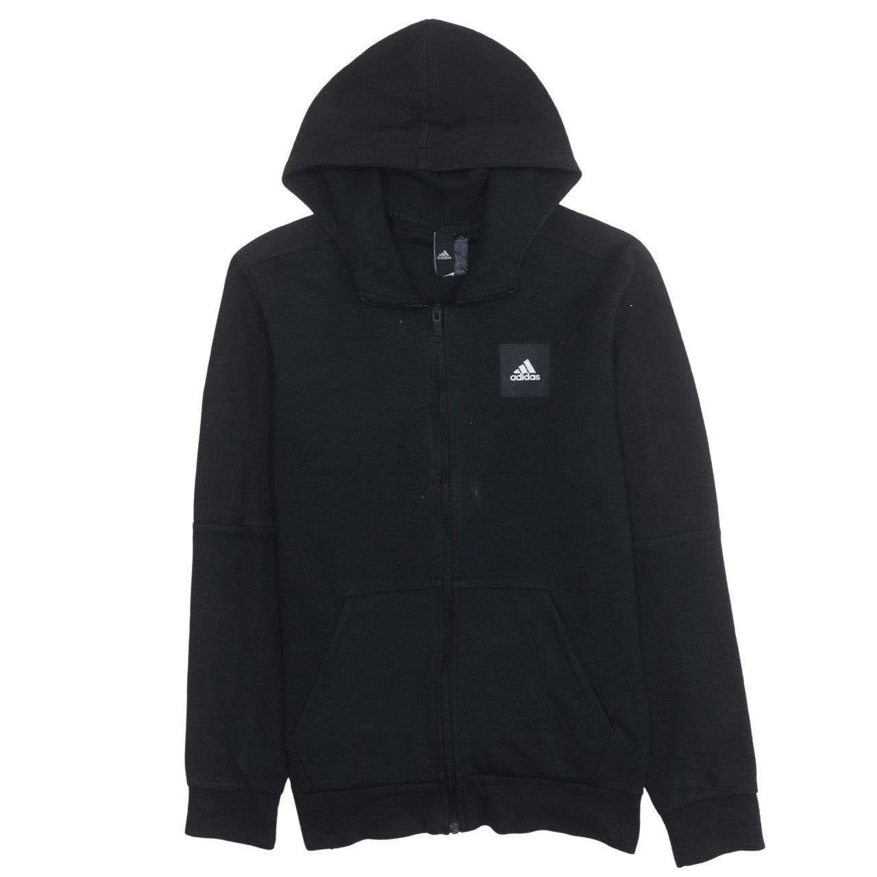 Adidas Men's Black Full Zip Hoodie Size M Regular Fit