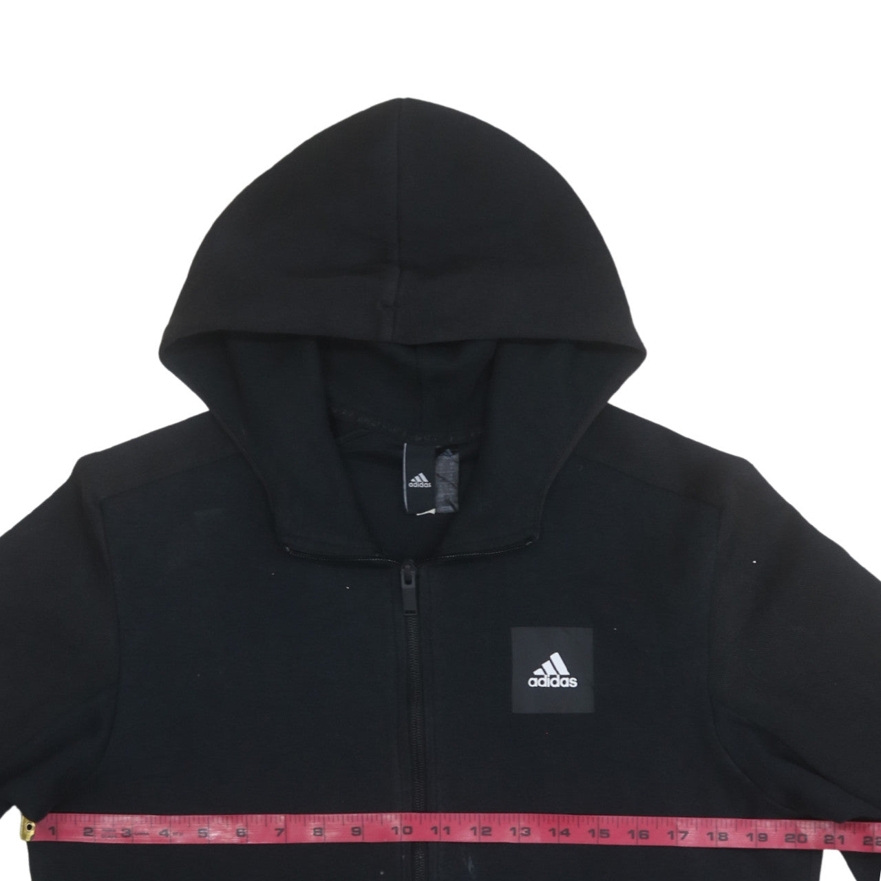 Adidas Men's Black Full Zip Hoodie Size M Regular Fit
