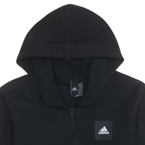 Adidas Men's Black Full Zip Hoodie Size M Regular Fit
