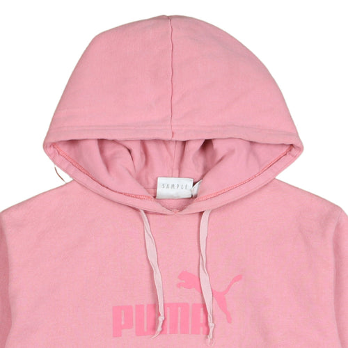 Puma Women Pink Pullover Hoodie Small Hooded Sweatshirt