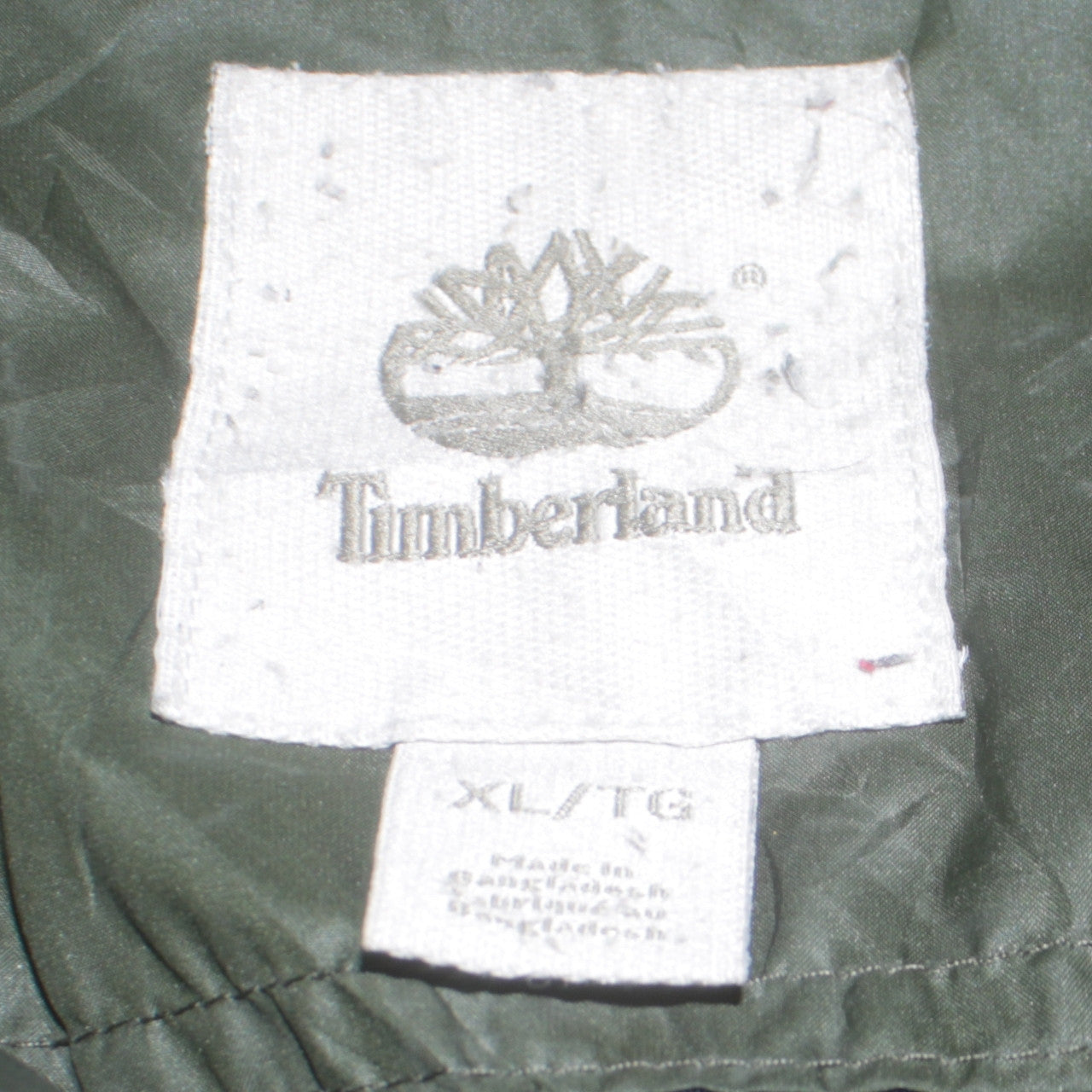 Timberland Men's Green XL Puffer Jacket Lightweight Nylon Quilted Coat