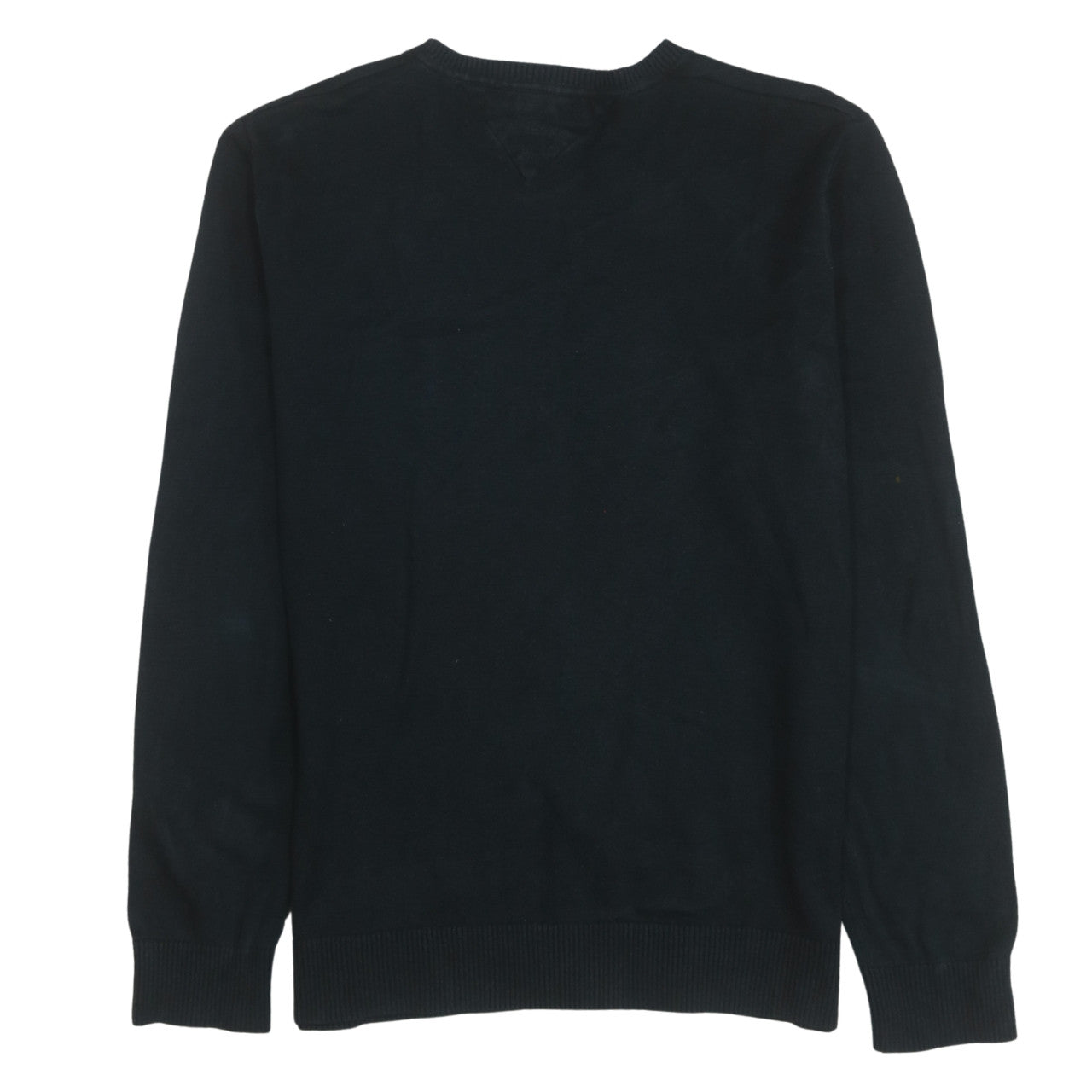 Tommy Hilfiger Men’s Black Cotton Crew Neck Pullover Jumper L