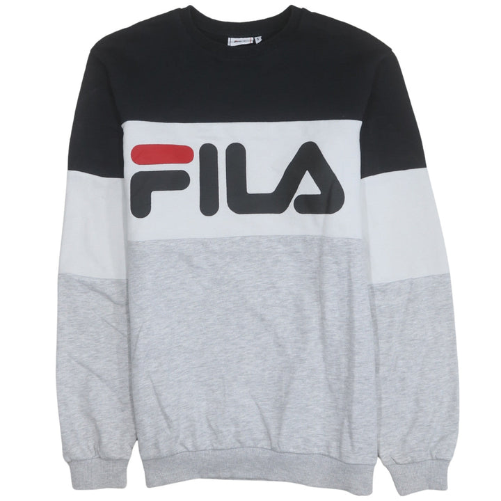 Fila Men's Multicoloured Crew Neck Logo Sweatshirt Size S