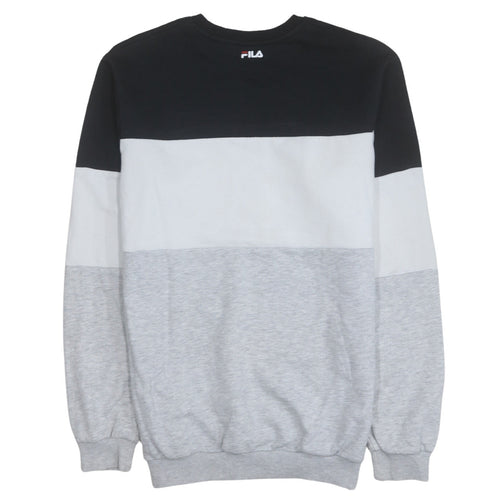 Fila Men's Multicoloured Crew Neck Logo Sweatshirt Size S