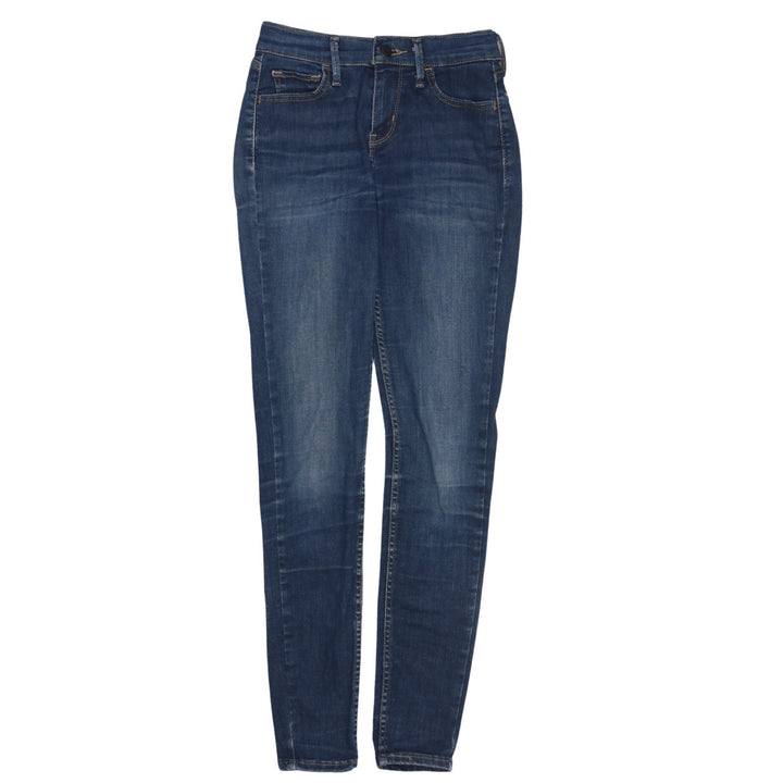 Levi's Women's Blue 710 Super Skinny Jeans Size 25 Mid-Rise Denim